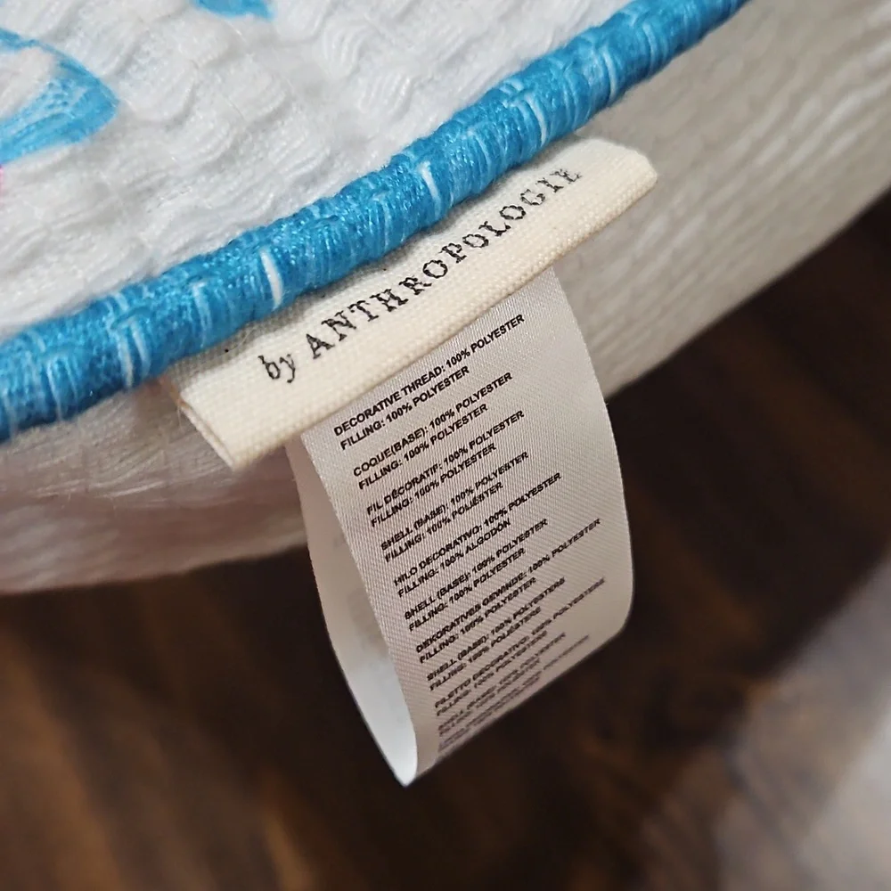Anthropologie Multicolor Mermaid Accent Pillow